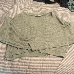 hollister size M light green v-neck sweater